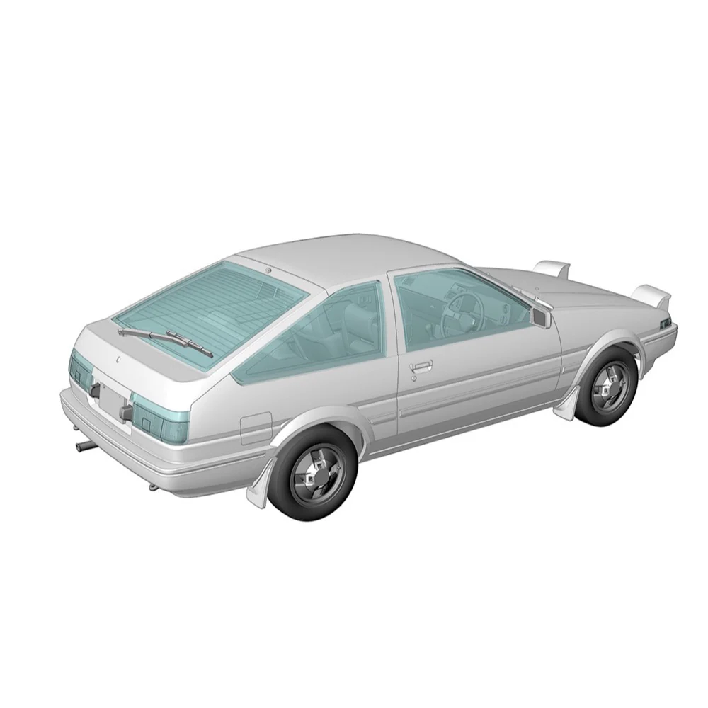 Hasegawa 21171 1/24 Toyota Sprinter Trueno AE86 GT Apex Early Version 1983 - Image 12