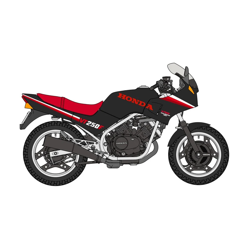 Hasegawa 21755 1/12 Honda VT250F MC08 1984 Black Color - Image 4