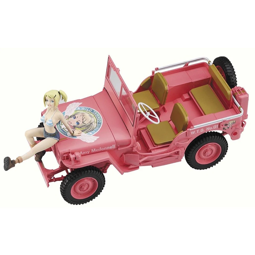 Hasegawa 52156 1/24 Wild Egg Girls 1/4 Ton 4×4 Utility Truck “Amy Mcdonnell - Image 3
