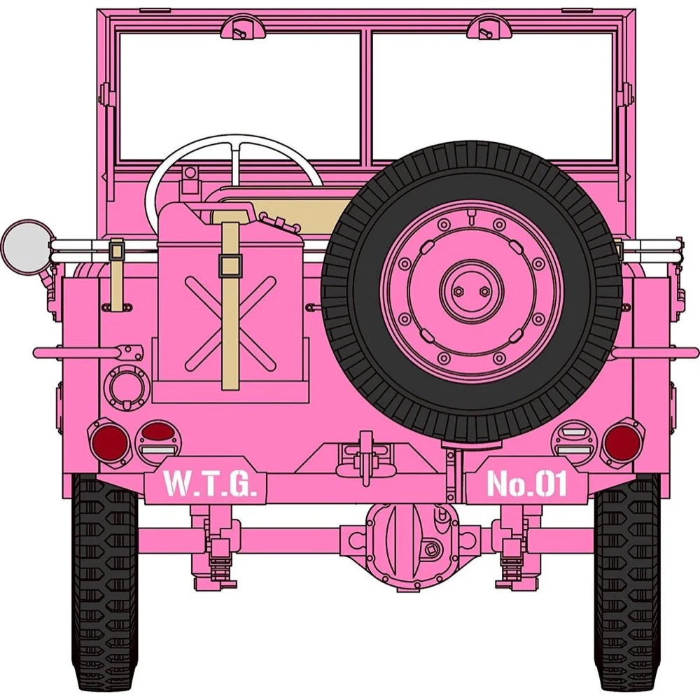 Hasegawa 52156 1/24 Wild Egg Girls 1/4 Ton 4×4 Utility Truck “Amy Mcdonnell - Image 7