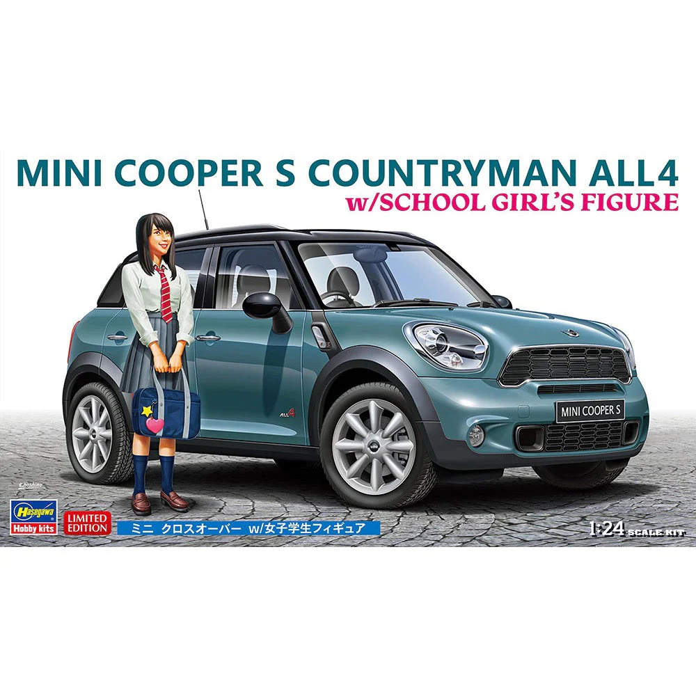 Hasegawa 52359 1/24 Mini Cooper S Countryman All4 With School Girl’S Figure