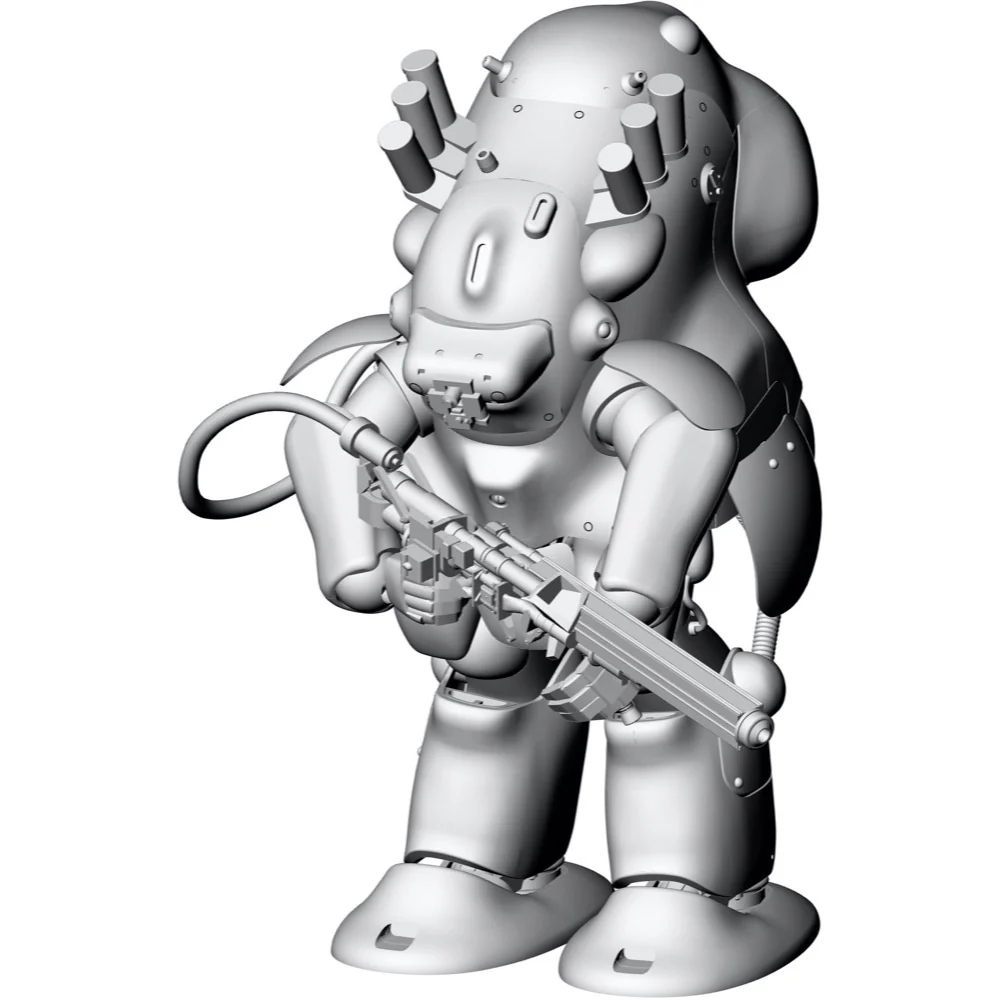 Hasegawa 64130 1/20 Robot Battle V (Five) Maschinen Krieger MK44 Ausf.G-6 Gold Knight - Image 7