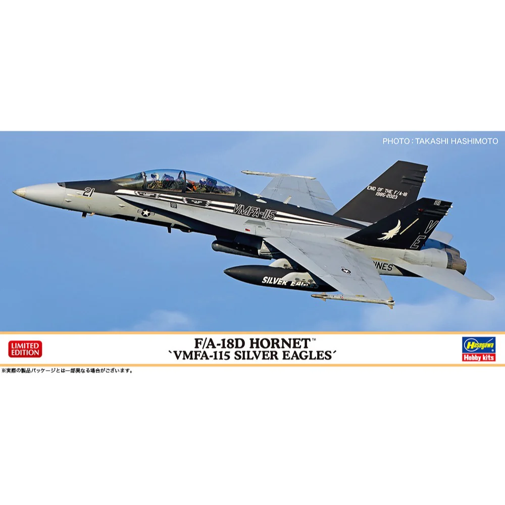 Hasegawa H02497 1/72 F/A-18D Hornet Vmfa-115 Silver Eagles
