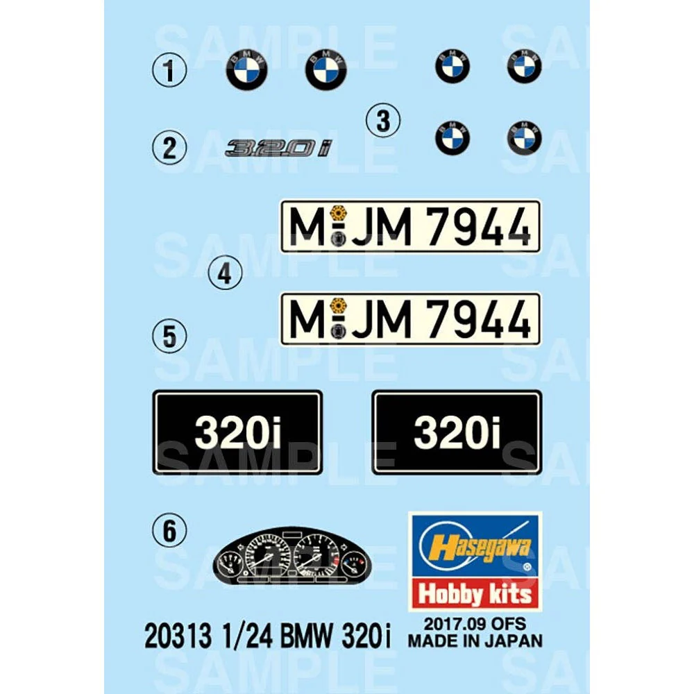 Hasegawa 20313 1/24 BMW 320I - Image 5