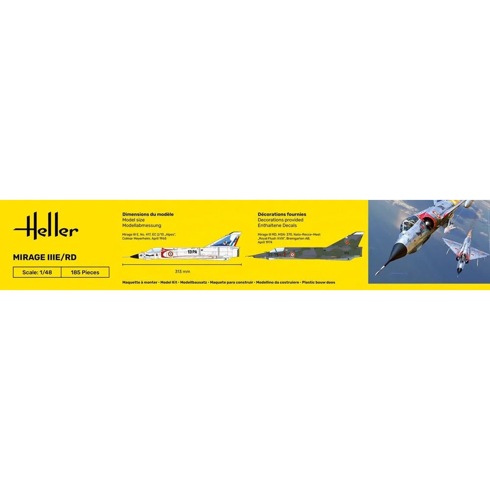 Heller HLL35422 1/48 Mirage IIIE/RD Starter Kit - Image 5