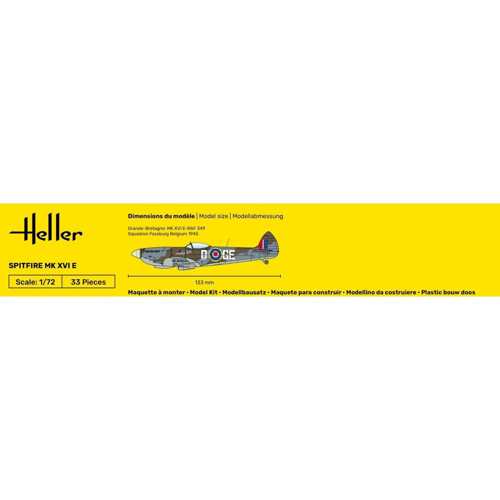 Heller HLL56282 1/72 Spitfire Mk XVI E Starter Kit - Image 5