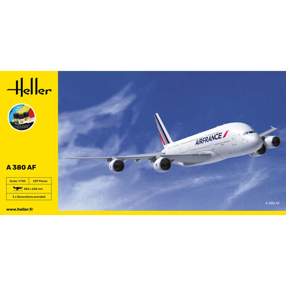 Heller HLL56436 1/125 A380 Air France Starter Kit - Image 3