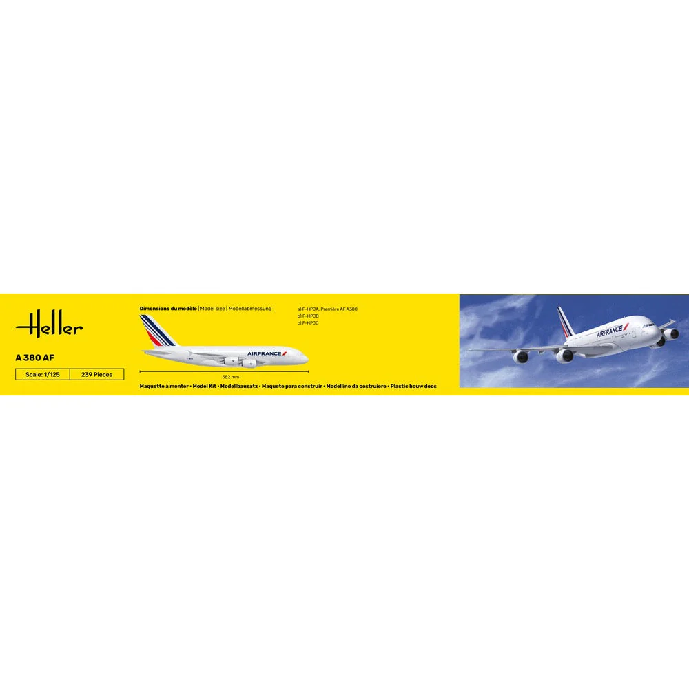 Heller HLL56436 1/125 A380 Air France Starter Kit - Image 5