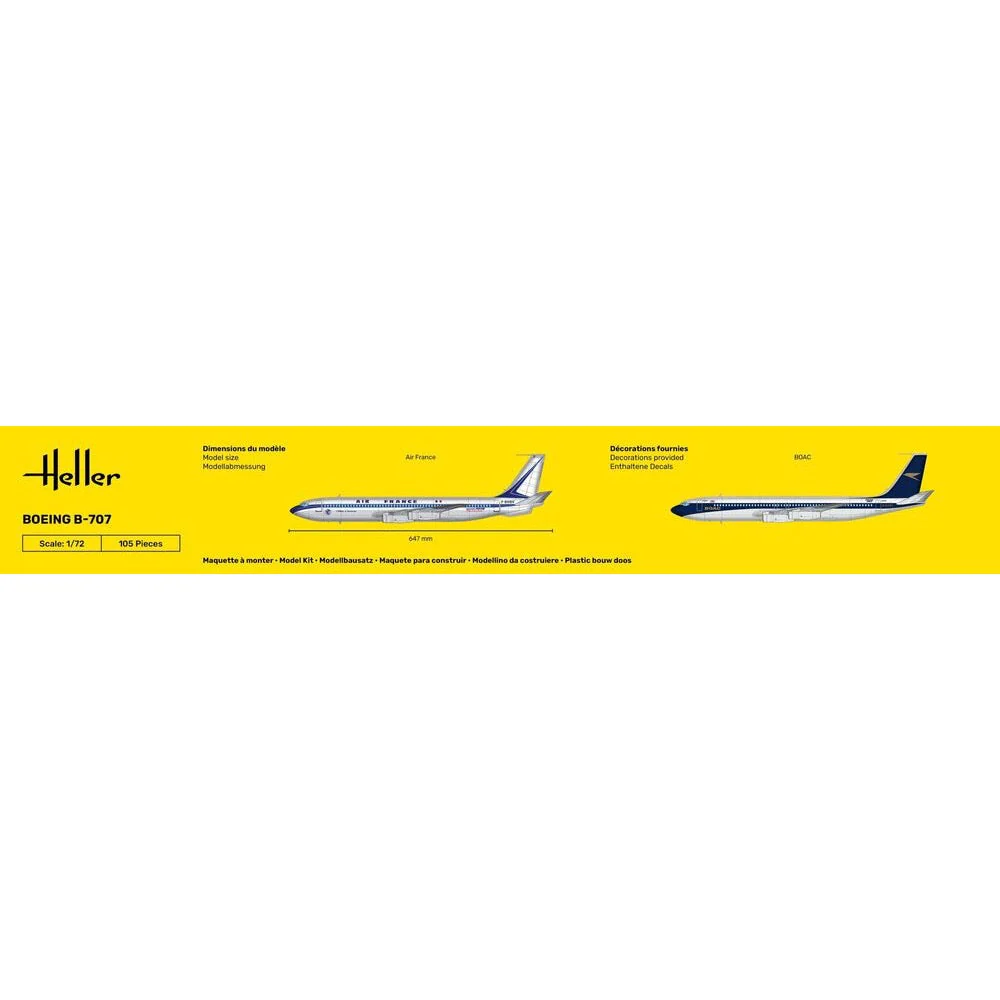 Heller HLL56452 1/72 B707 Air France Starter Kit - Image 5