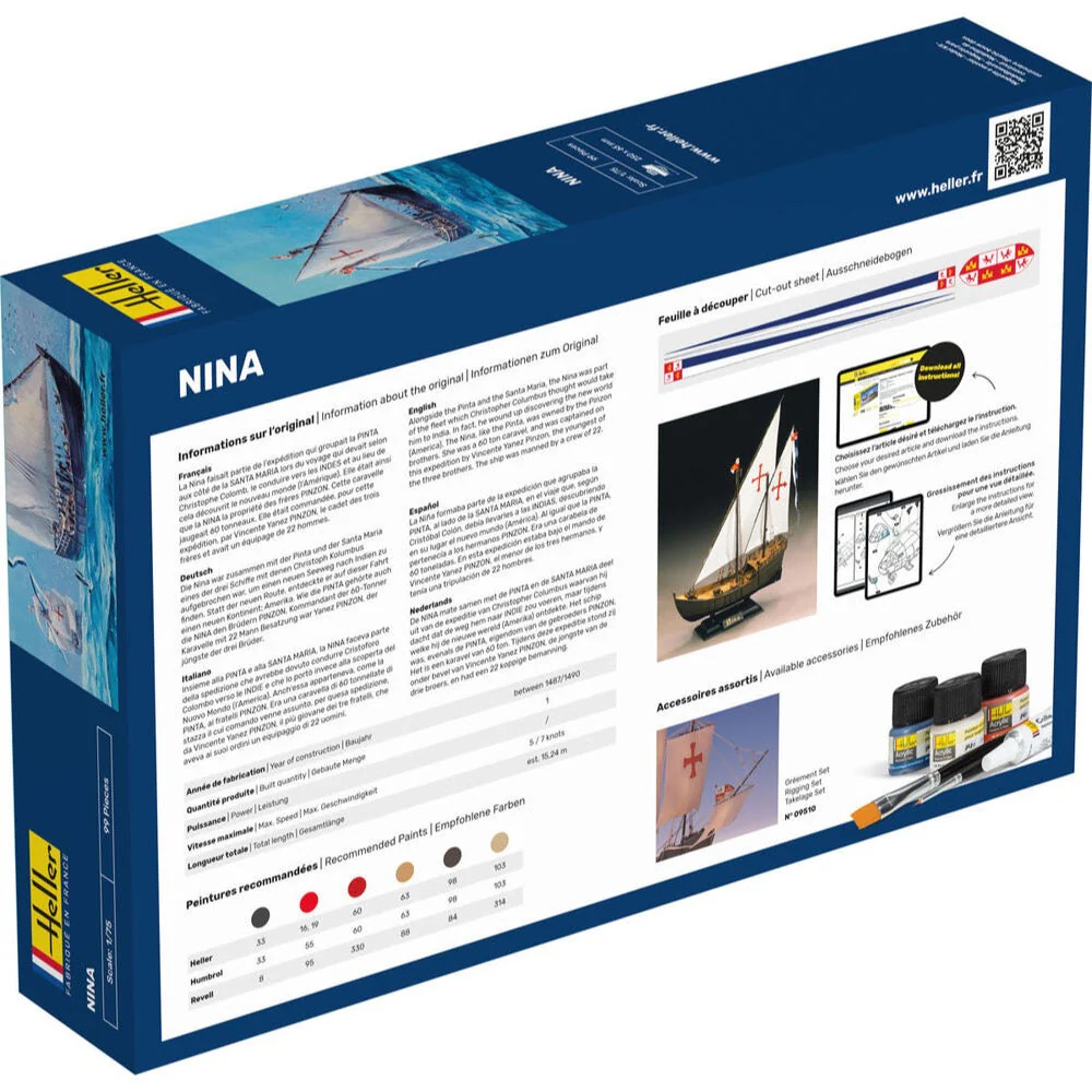 Heller HLL56815 1/75 Nina Starter Kit - Image 2