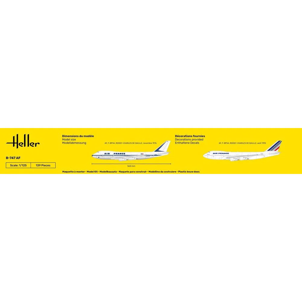 Heller HLL80459 1/125 B747 Air France - Image 4