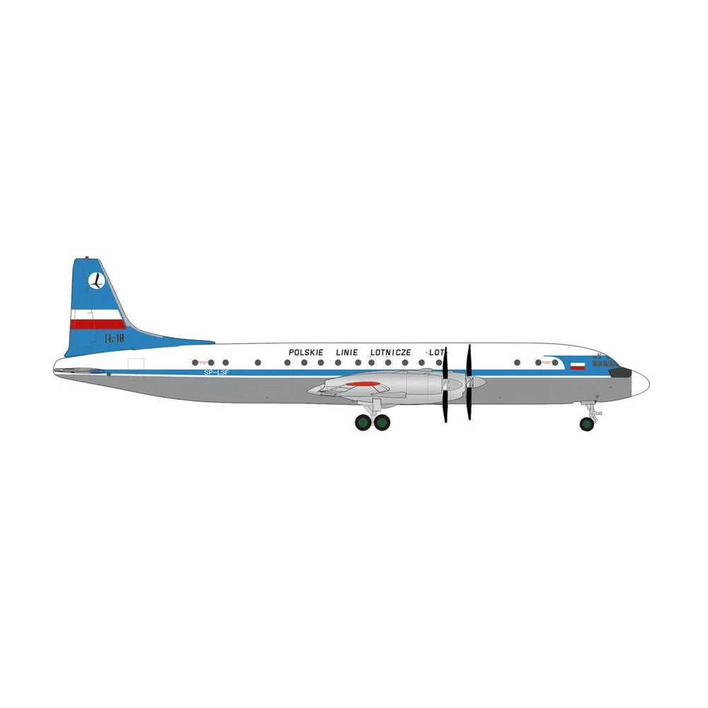 Herpa 538787 1/500 LOT Polish Airlines Ilyushin IL-18