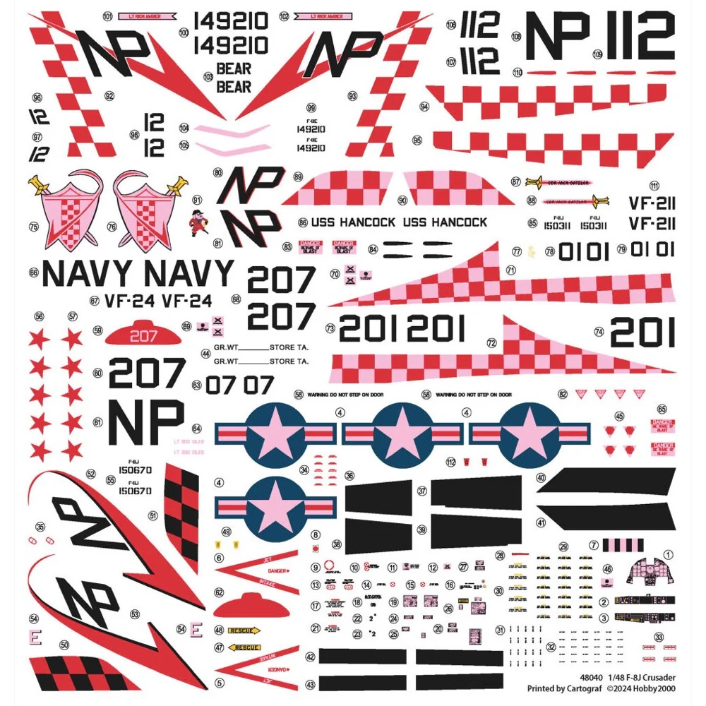 Hobby 2000 H2K48040 1/48 F-8J Crusader - Image 3