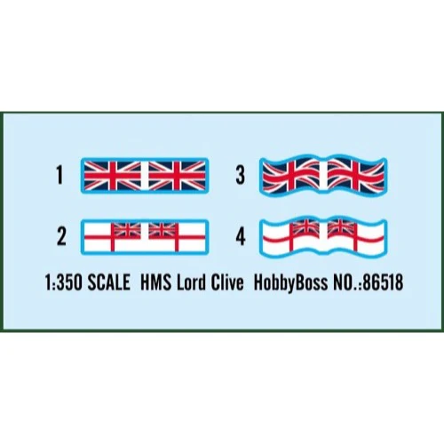 Hobby Boss 86518 1/350 HMS Lord Clive - Image 3