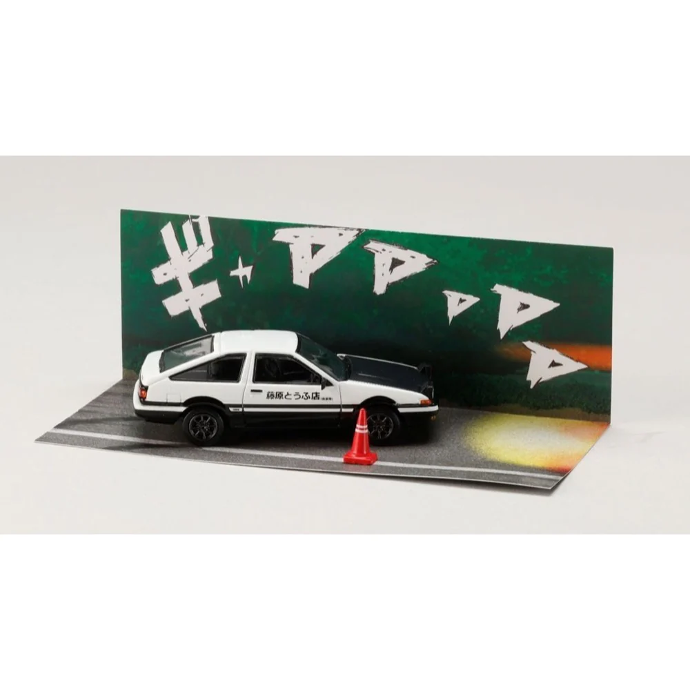 Hobby Japan DMD001B 1/64 Toyota Sprinter Trueno (AE86) Initial D Fujiwara Takumi VS Tachi Tomoyuki - Image 4