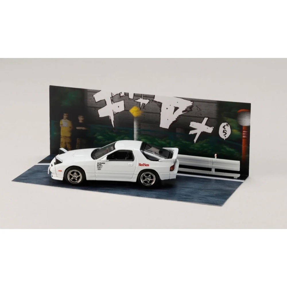 Hobby Japan DMD003A 1/64 Mazda RX-7 (FC3S) RedSuns Initial D Takahashi VS Takumi Fujiwara - Image 5