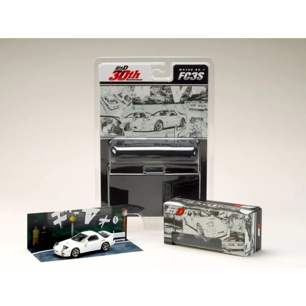 Hobby Japan DMD003A 1/64 Mazda RX-7 (FC3S) RedSuns Initial D Takahashi VS Takumi Fujiwara - Image 6