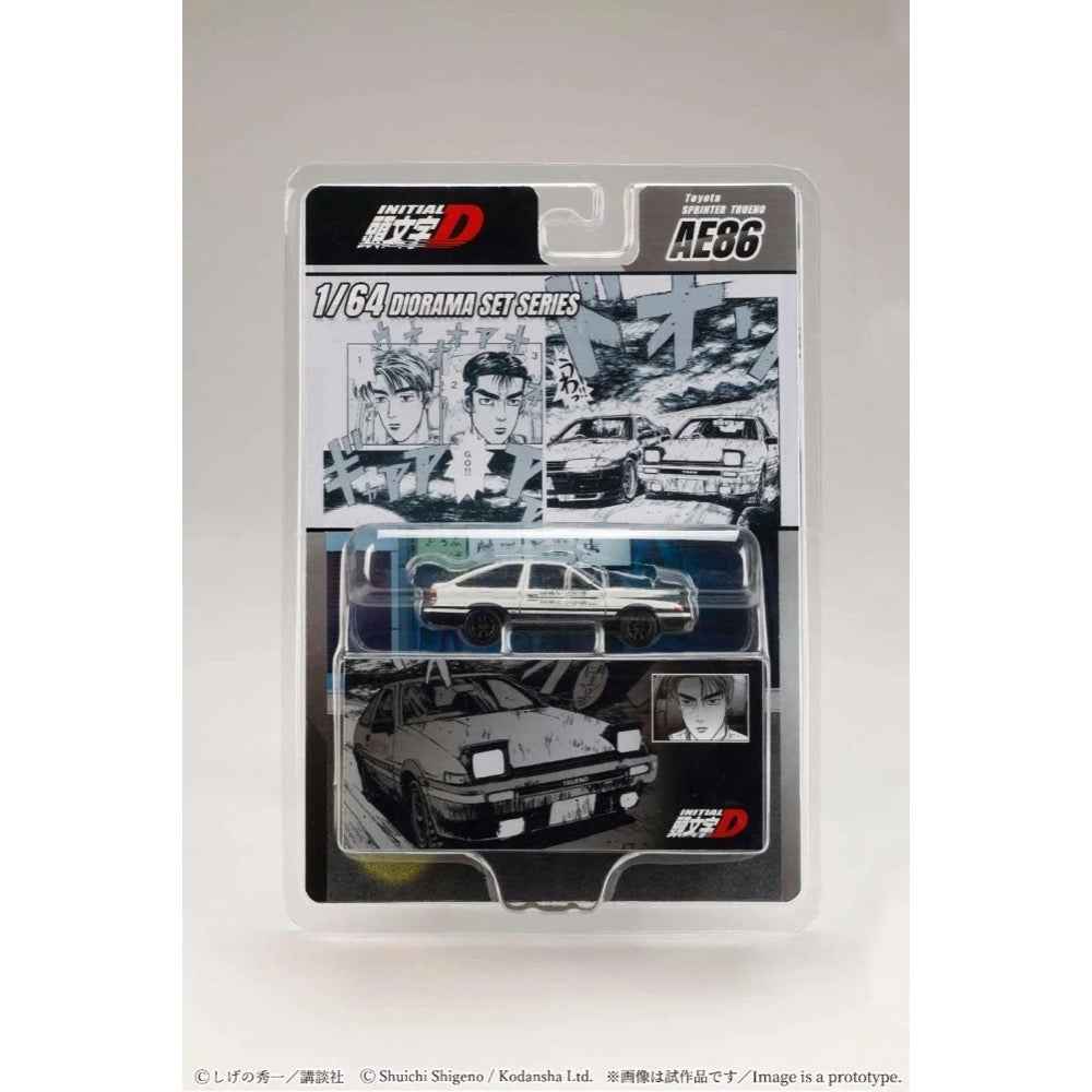 Hobby Japan HJDMD001C 1/64 Toyota Sprinter Trueno AE86 Initial D Takumi Fujiwara Vs Takeshi Nakazato - Image 7