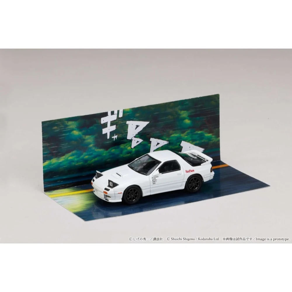 Hobby Japan HJDMD003B 1/64 Mazda RX-7 FC3S RedSuns Initial D Ryosuke Takahashi VS Kyoichi Sudou - Image 5