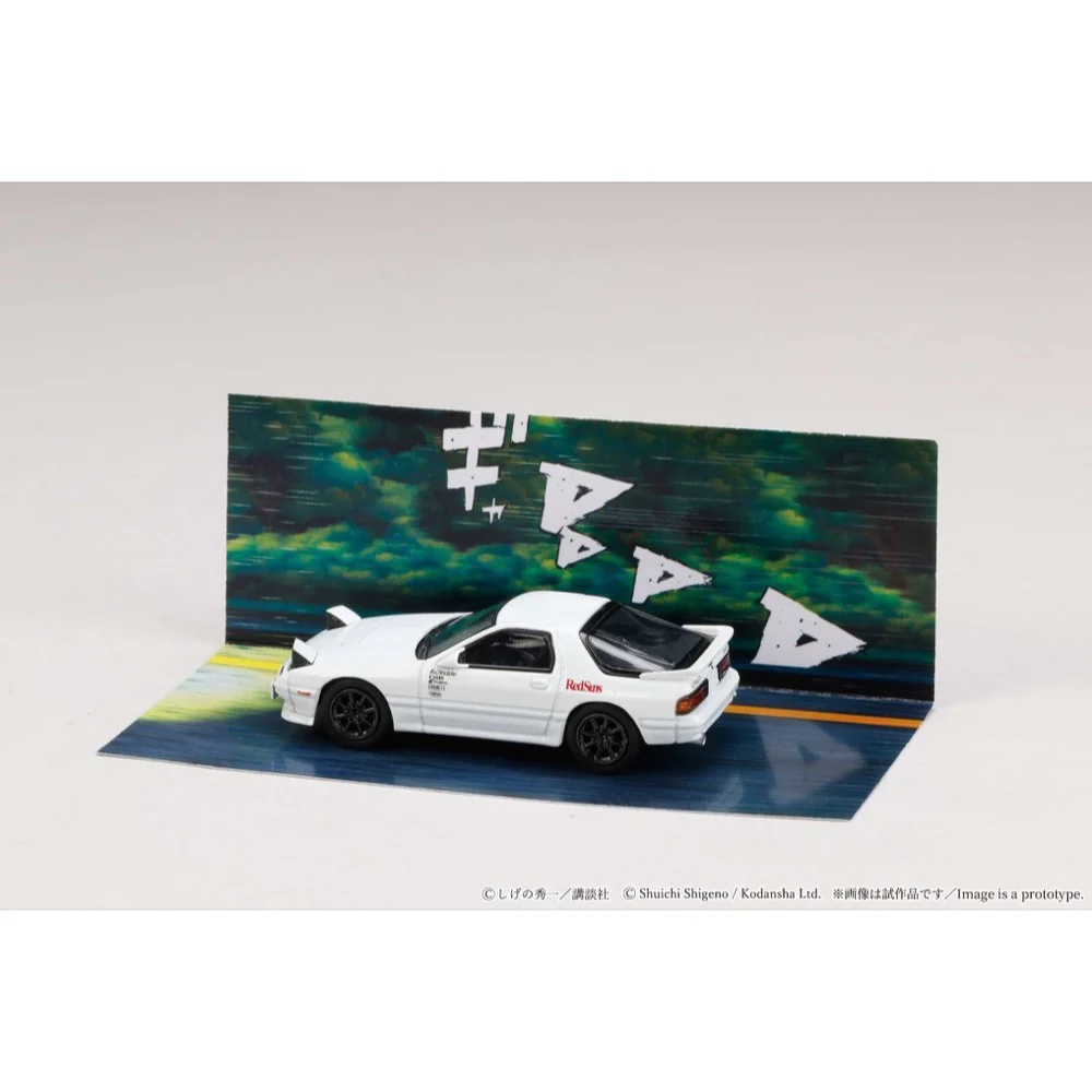 Hobby Japan HJDMD003B 1/64 Mazda RX-7 FC3S RedSuns Initial D Ryosuke Takahashi VS Kyoichi Sudou - Image 6
