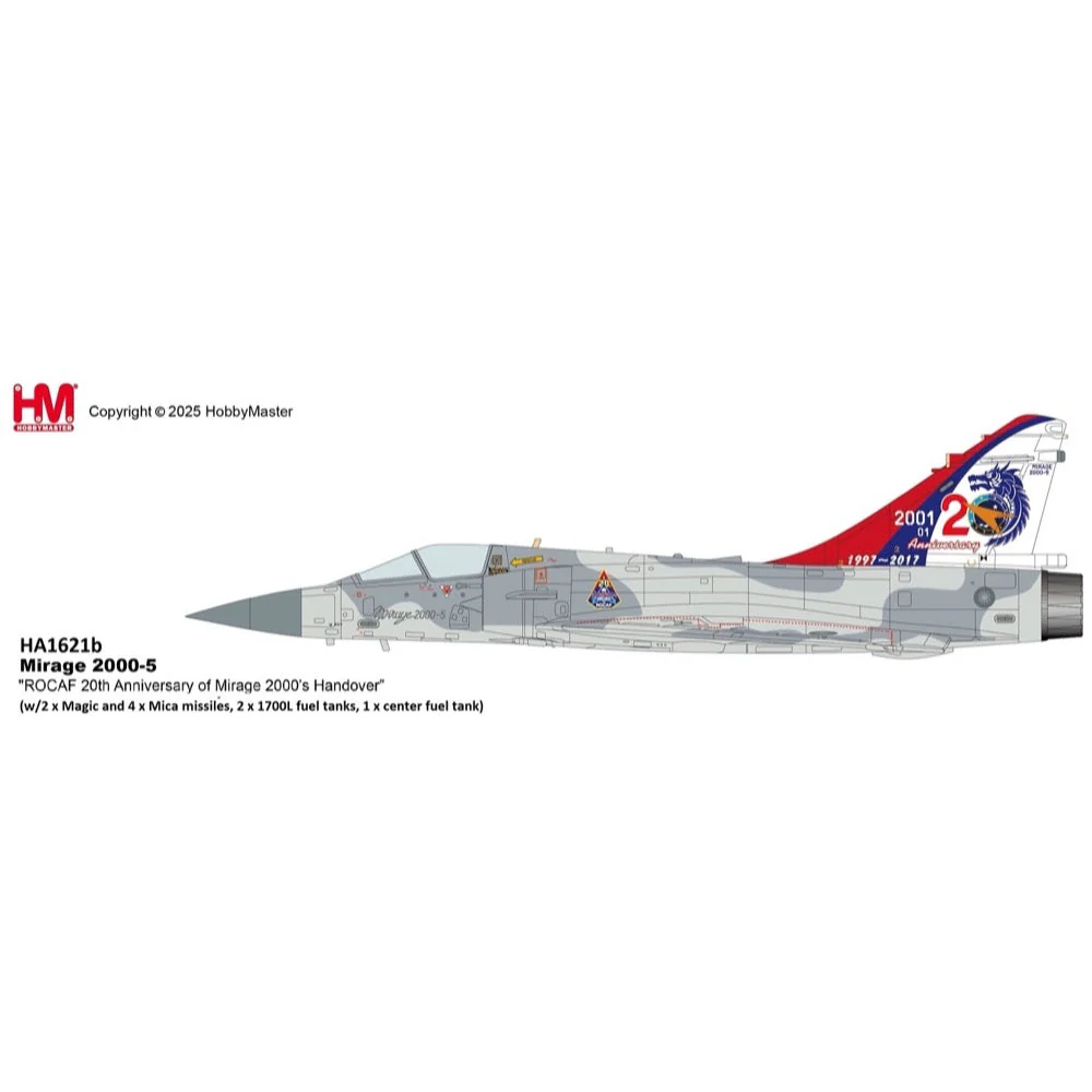 Hobby Master 1621b 1/72 Mirage 2000-5 20th Anniversary of Mirage 2000 ROCAF - Image 9