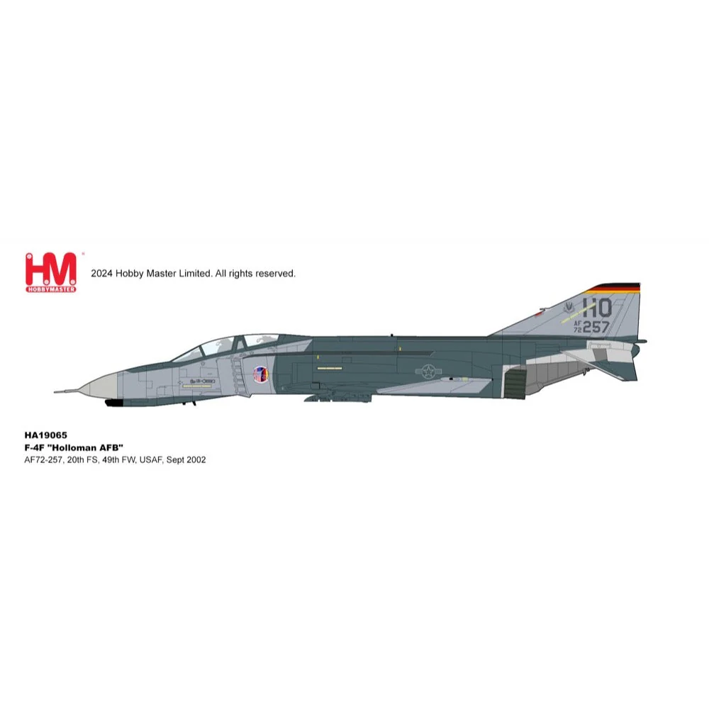 Hobby Master 19065 1/72 F-4F Holloman AFB AF72-257 20th FS 49th FW USAF Sept 2002 - Image 10