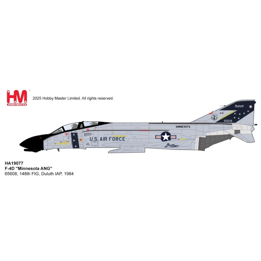 Hobby Master 19077 1/72 F-4D Minnesota ANG 65608 148th FIG Duluth IAP 1984 - Image 14