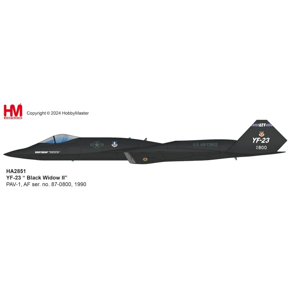 Hobby Master 2851 1/72 YF-23 Black Widow II PAV-1 87-0800 1990 - Image 16