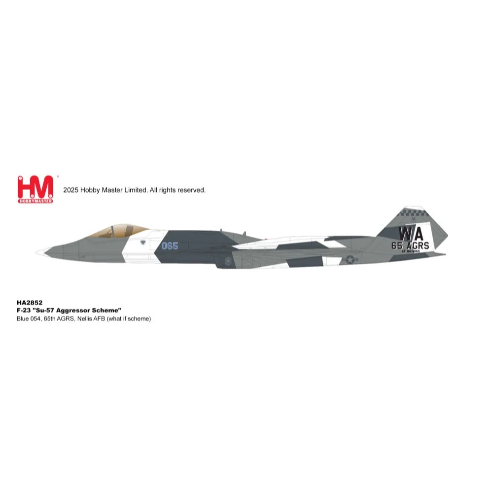 Hobby Master 2852 1/72 F-23 Su-57 Aggressor Scheme Blue 054 65th AGRS Nellis AFB What if Scheme - Image 7