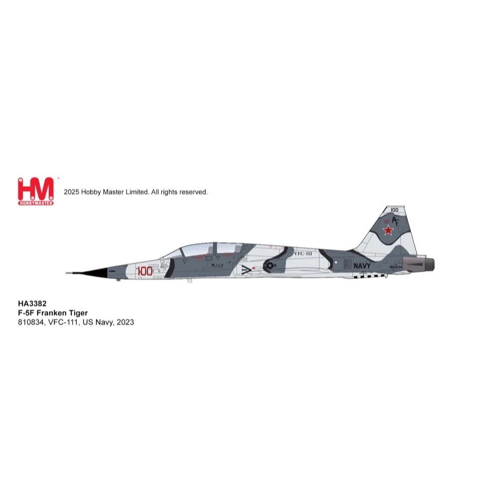 Hobby Master 3382 1/72 F-5F Franken Tiger 810834 VFC-111 US Navy 2023 - Image 9