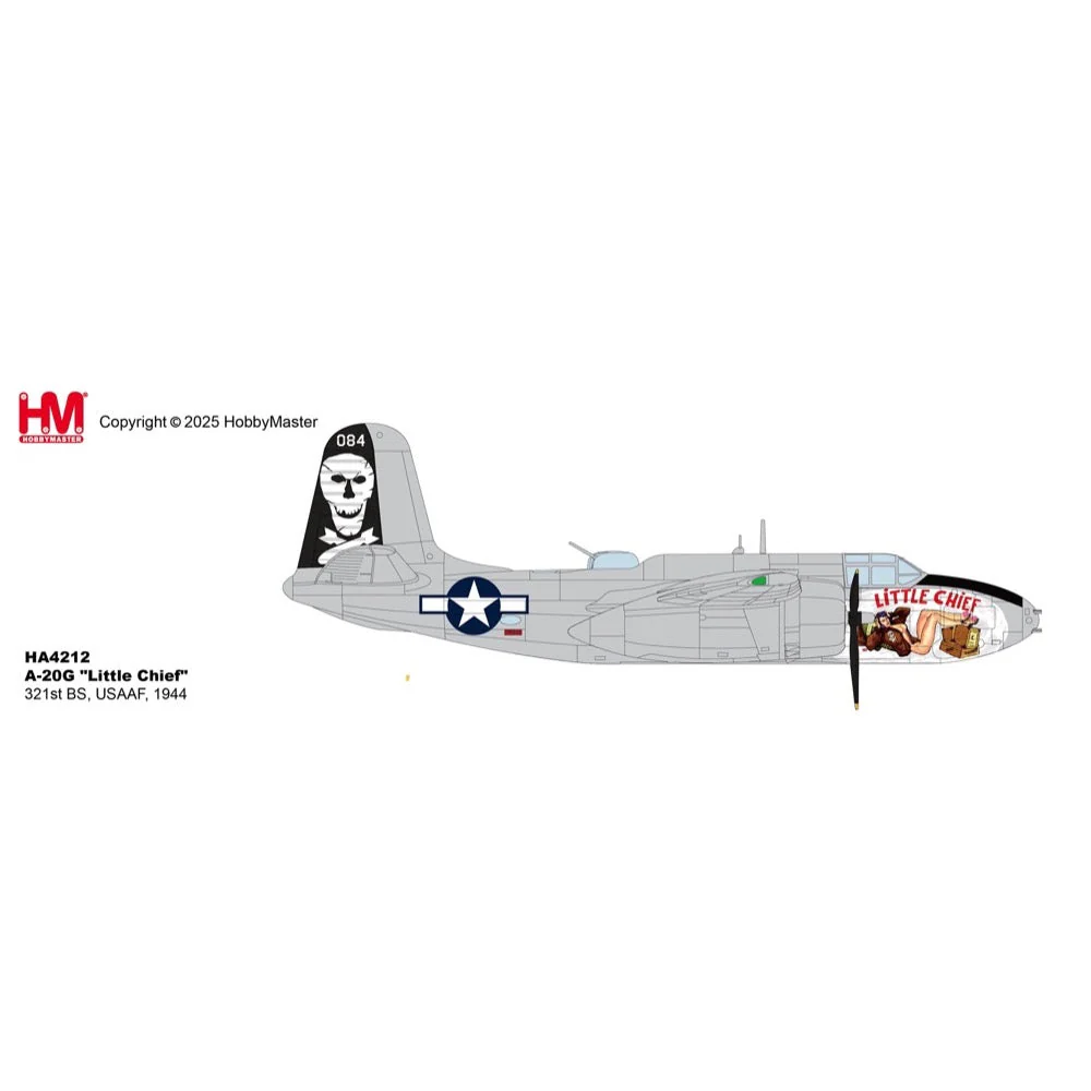 Hobby Master 4212 1/72 A-20G Little Chief 321st BS USAAF 1944 - Image 10
