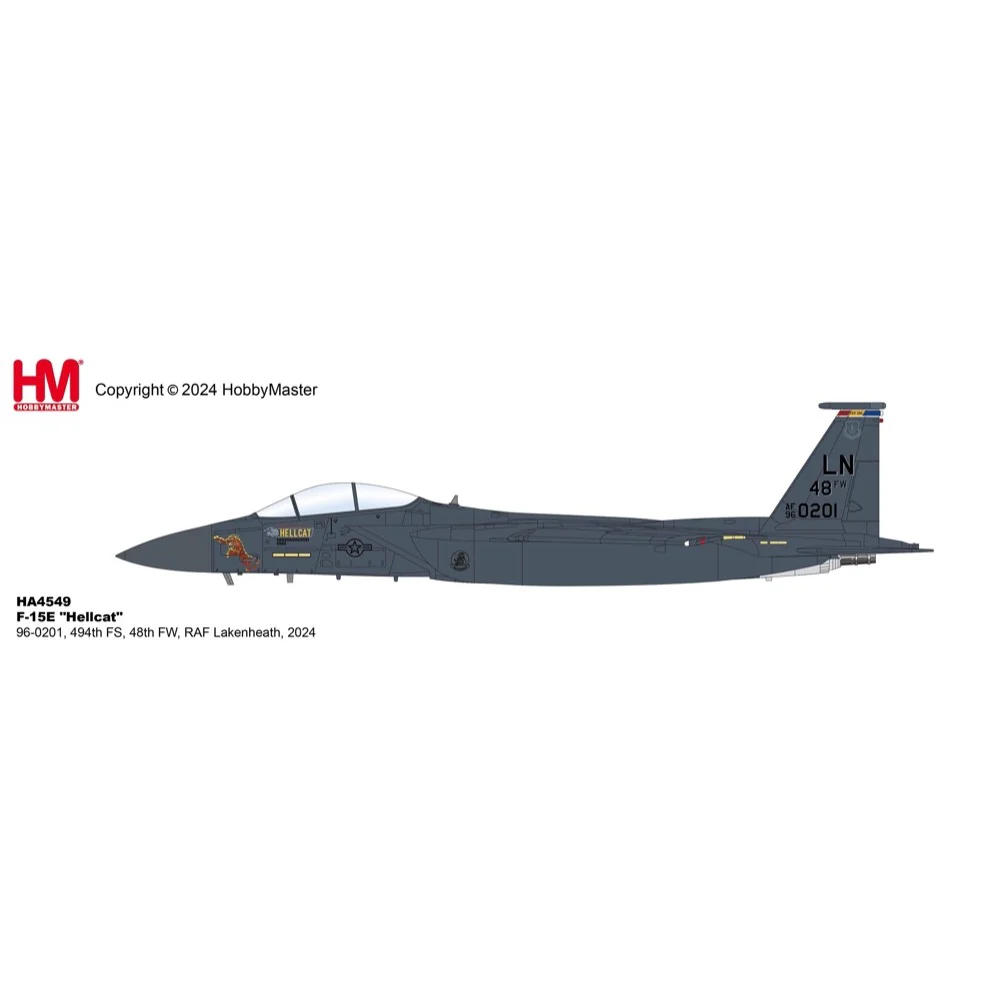 Hobby Master 4549 1/72 F-15E "Hellcat" 96-0201, 494th FS, 48th FW, RAF Lakenheath, 2024 - Image 11