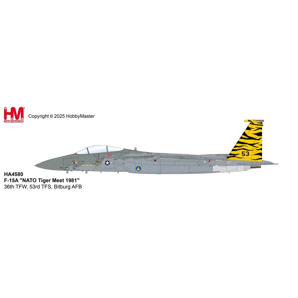 Hobby Master 4580 1/72 F-15A NATO Tiger Meet 1981 36th TFW 53rd TFS Bitburg AFB - Image 13