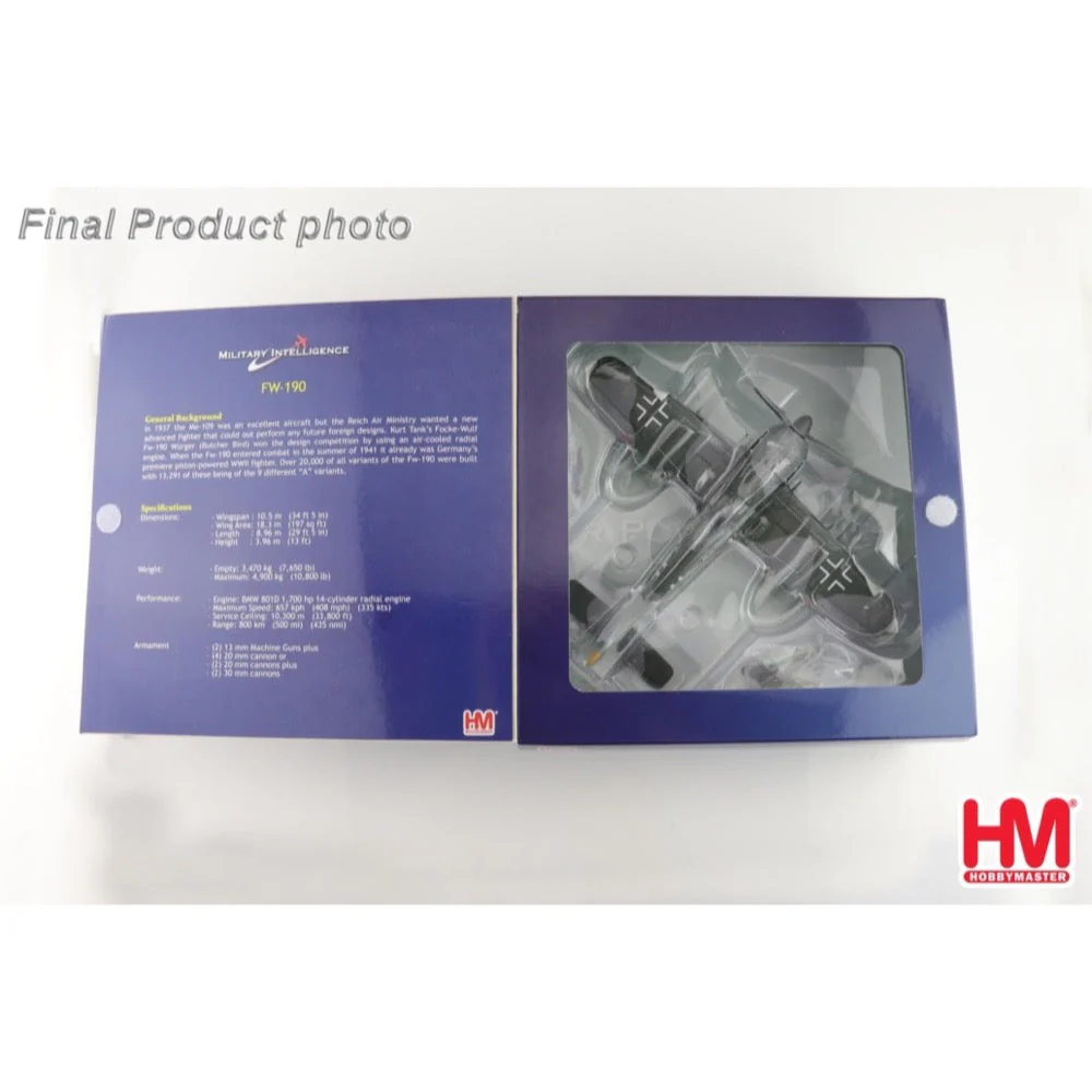 Hobby Master HA7429 1/48 FW 190A-3 Black 13 8/JG.2 Luftwaffe WWII - Image 10