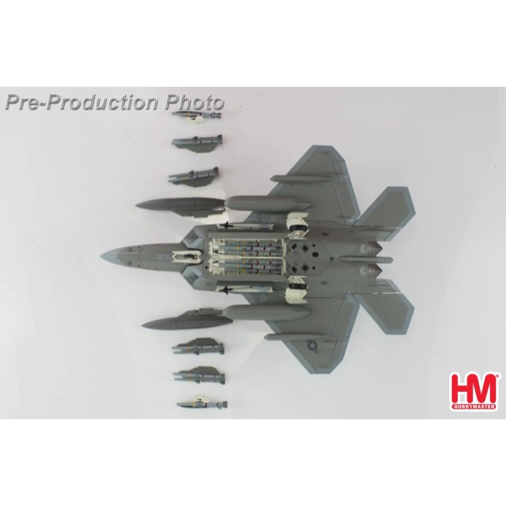 Hobby Master 2829 1/72 F-22 Raptor (with stealthy pods) AF06-132 411 FLTS Edwards AFB 2022 - Image 11