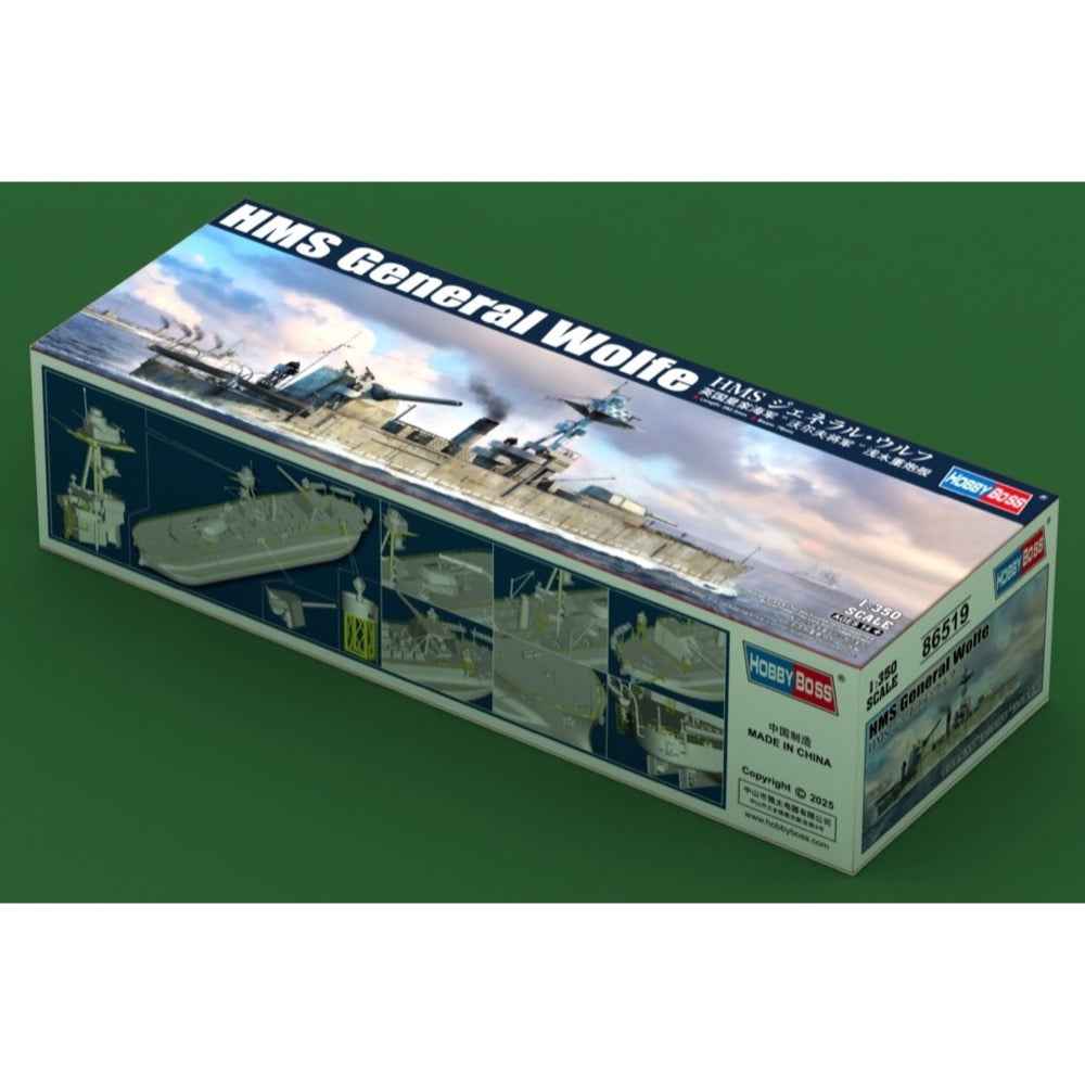HobbyBoss 1/350 HMS General Wolfe Plastic Model Kit - Image 2