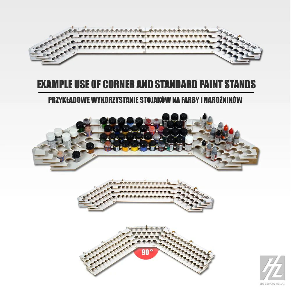 HobbyZone S1Nb Corner Paint Stand 36mm Bottles - Image 3