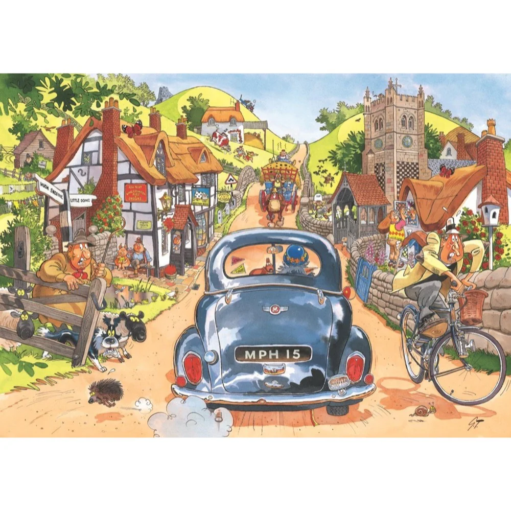 Holdson 582006 Wasgij Retro 1 Sunday Drivers 1000pc Jigsaw Puzzle - Image 2