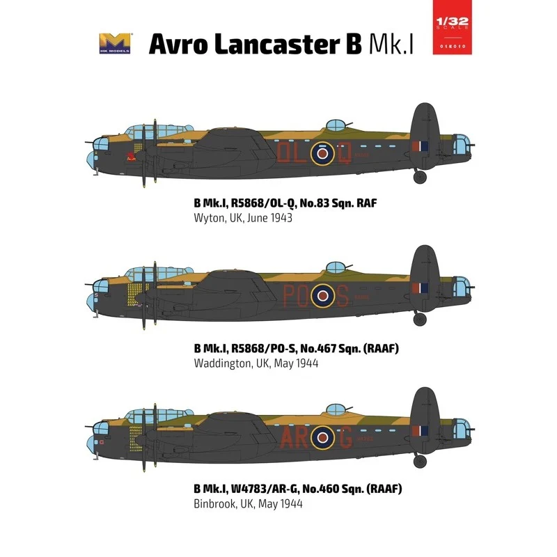 Hong Kong Models 01E010 1/32 Avro Lancaster Mk.I - Image 4