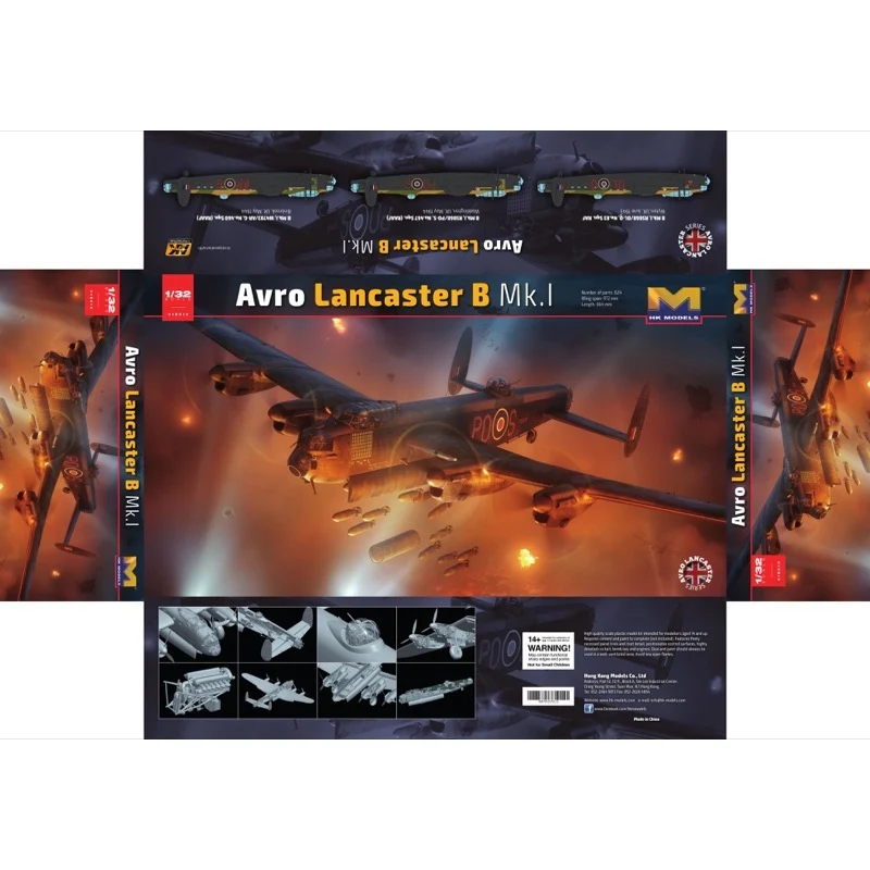 Hong Kong Models 01E010 1/32 Avro Lancaster Mk.I - Image 5