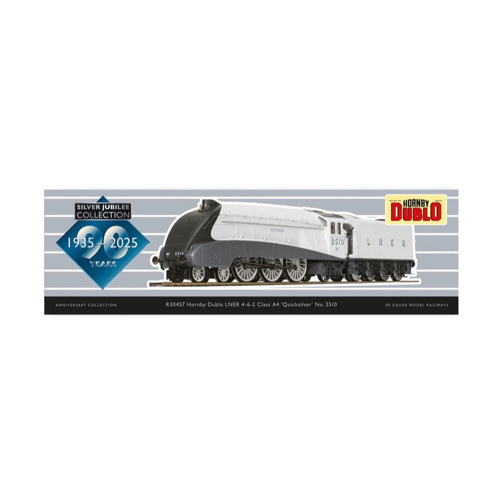 Hornby R30457 OO Dublo LNER Class A4 4-6-2 2510 Quicksilver 90th Anniversary Collection - Image 11