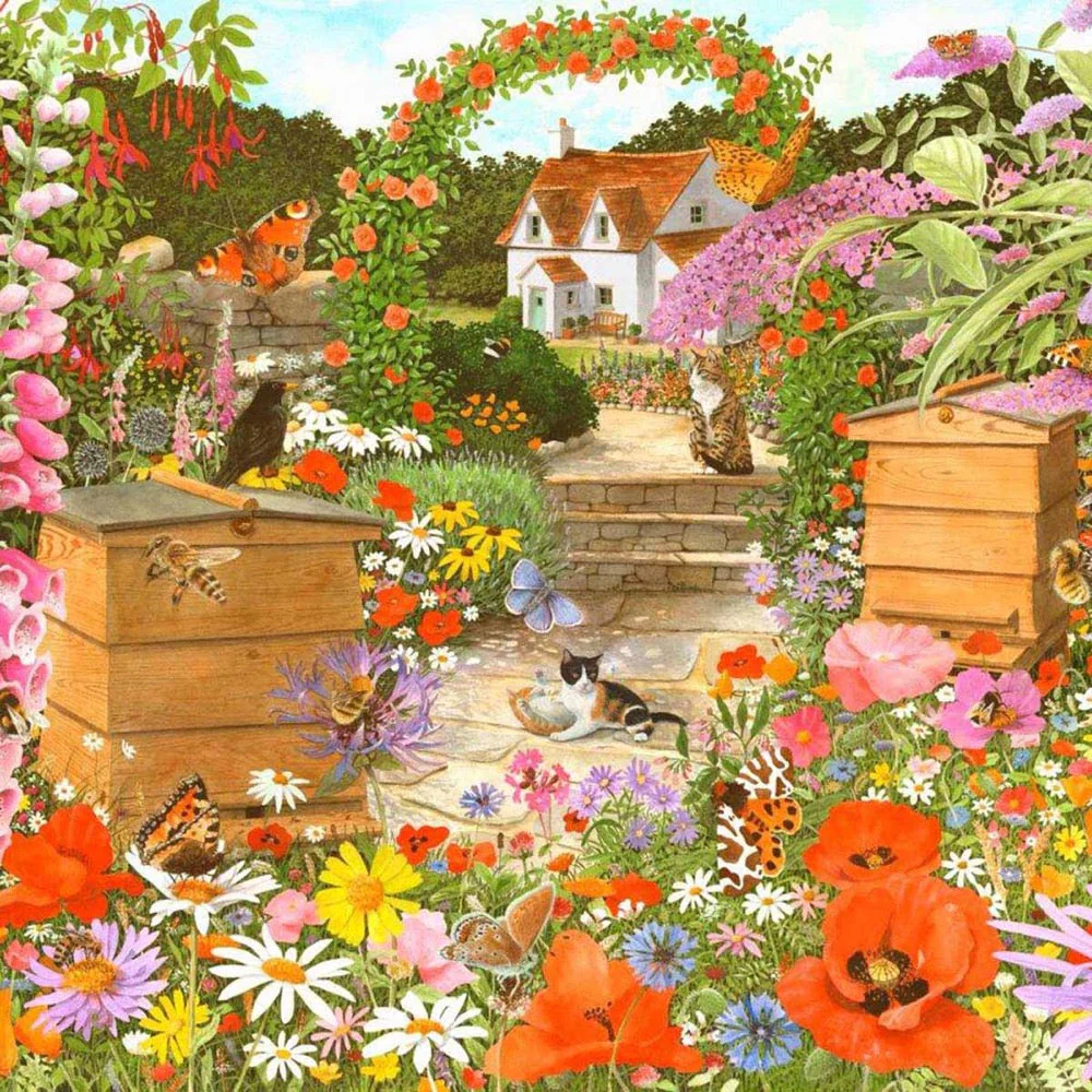 House of Puzzles Bee Happy 1000pc Jigsaw Puzzle - Image 2