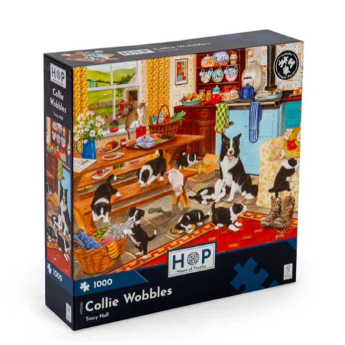 House of Puzzles Collie Wobbles 1000pc Jigsaw Puzzle