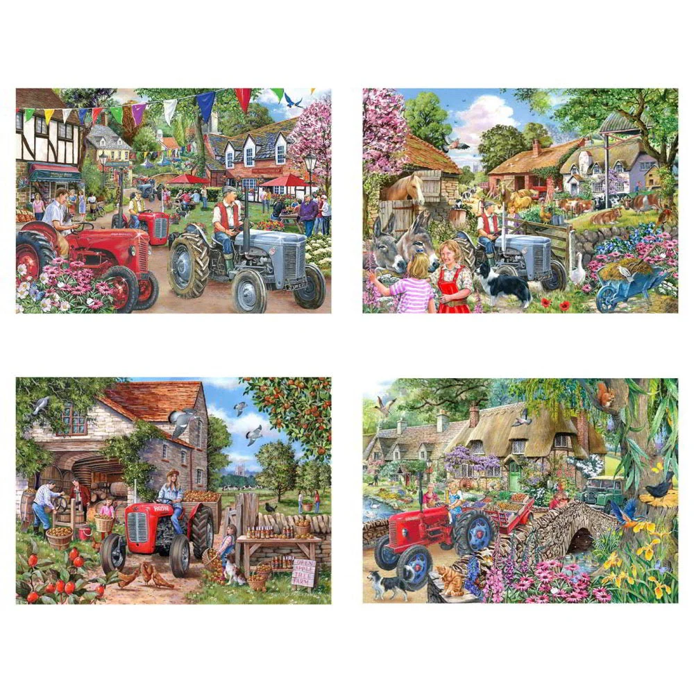 House of Puzzles Farmer's Friend 4 x 250pc Jigsaw puzzle Multipack