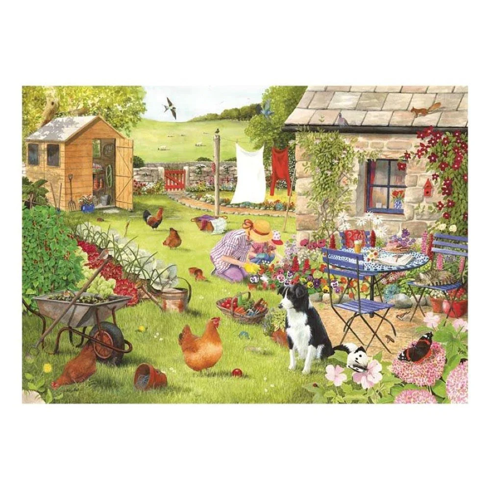House of Puzzles Grandmas Garden Large Format 500pc Jigsaw Puzzle - Image 2