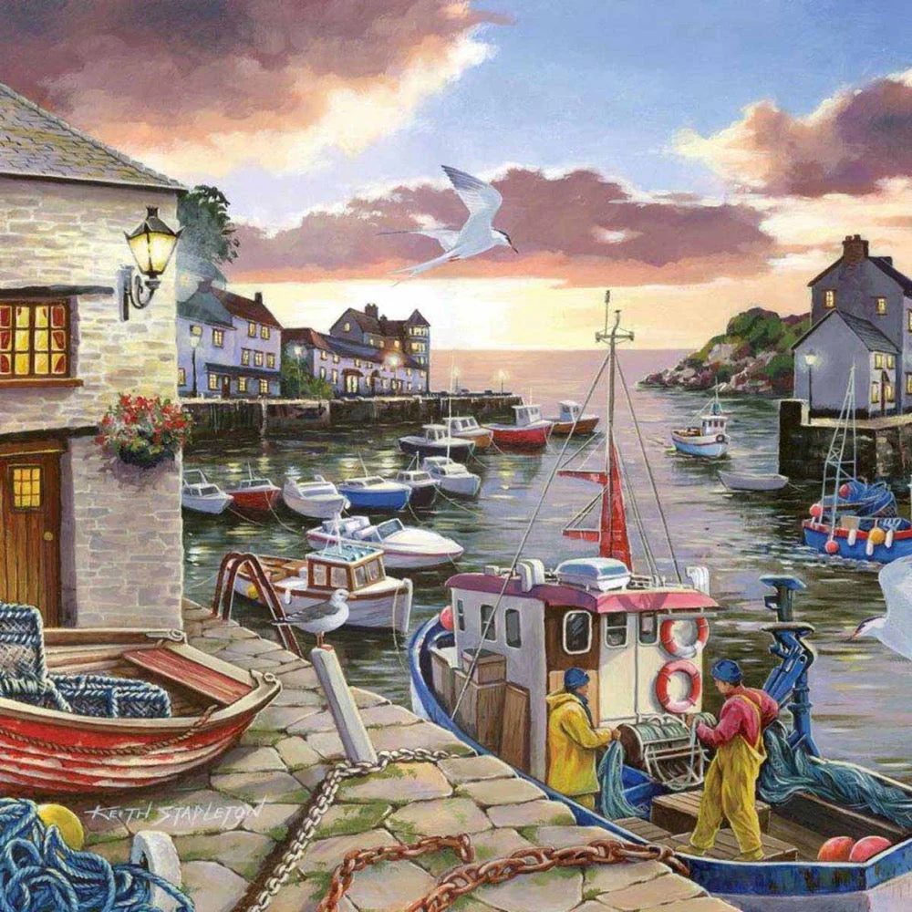 House of Puzzles Harbour Lights Large Format 250pc Jigsaw Puzzle - Image 2