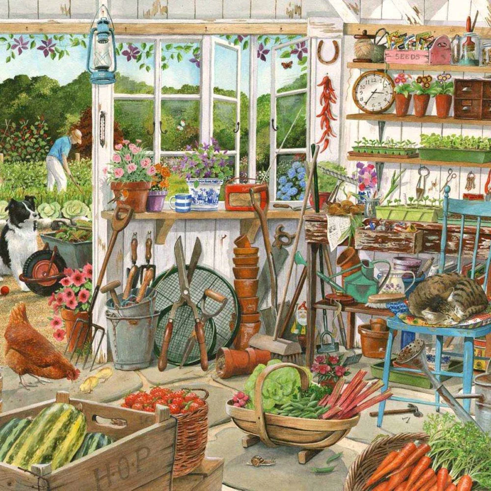 House of Puzzles Potting Shed 1000pc Jigsaw Puzzle - Image 2
