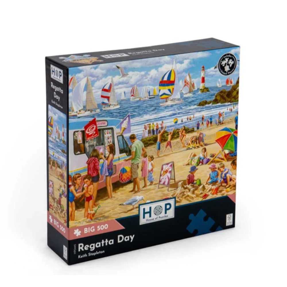 House of Puzzles Regatta Day Large Format 500pc Jigsaw Puzzle