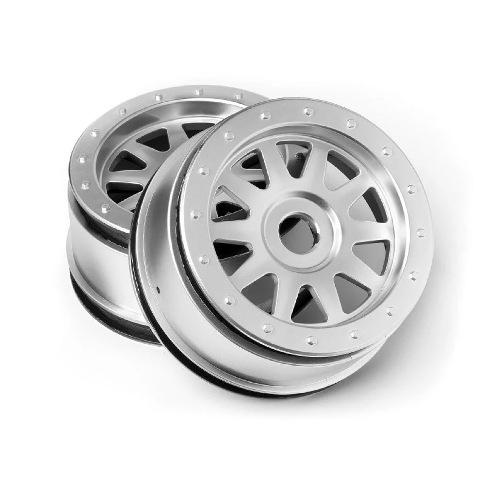 HPI 108321 Tr-10 Glue-Lock Wheel Matte Chrome (120X60mm/2pcs) - Image 4