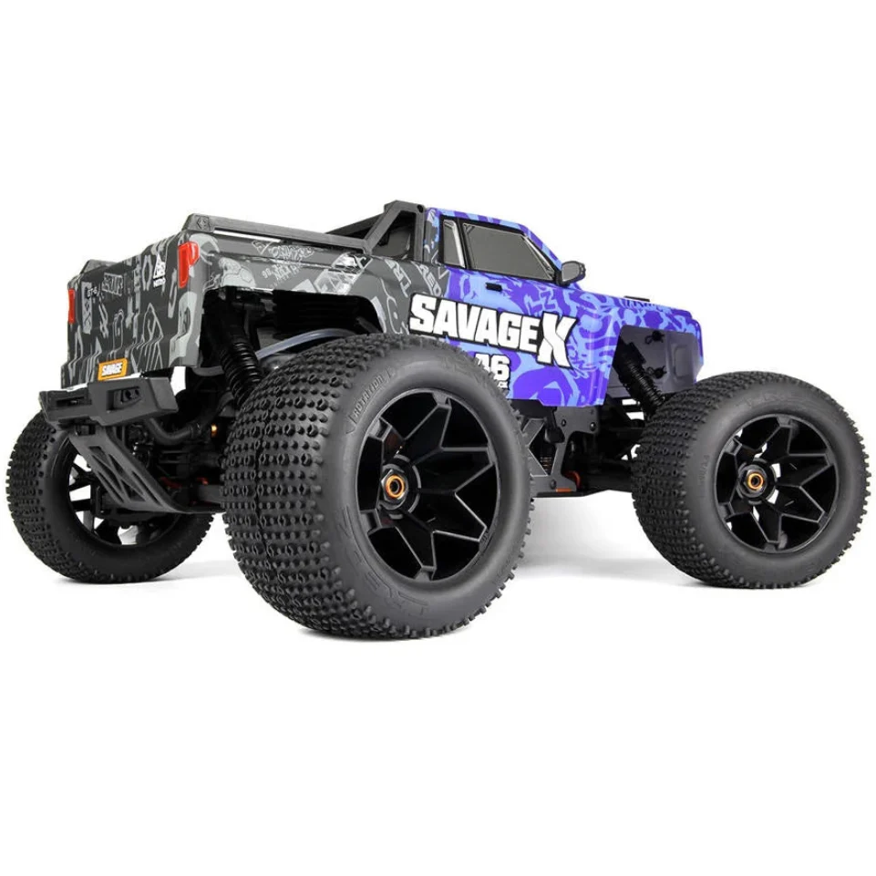 HPI 160585 1/8 Savage X 4.6 GT-6-Blue Nitro Monster Truck - Image 3